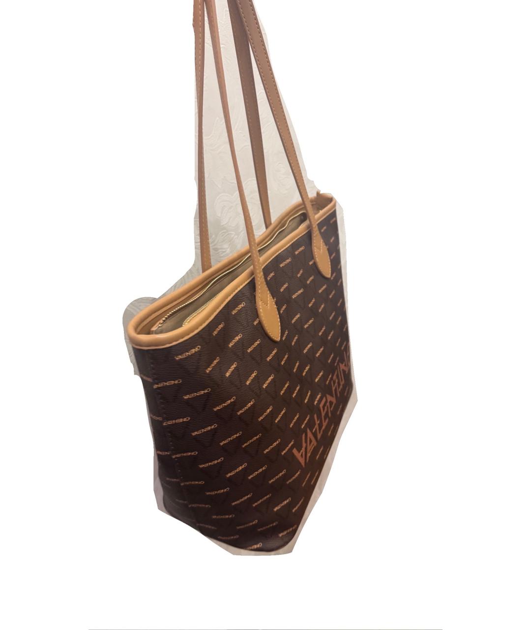 VALENTINO Коричневая сумка тоут, фото 4