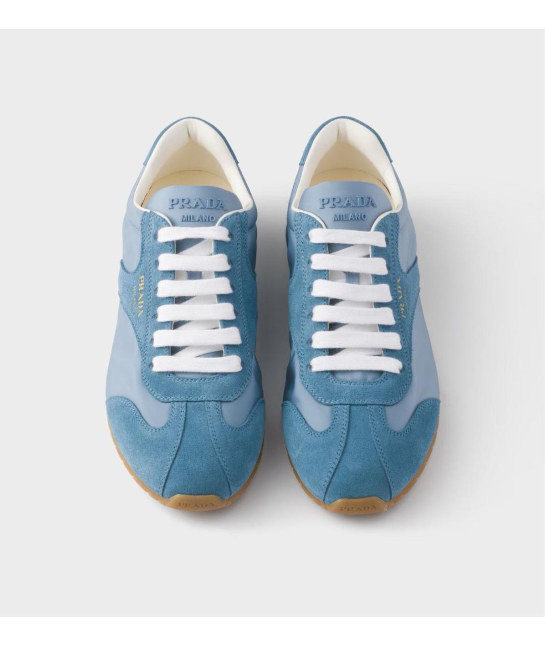 PRADA Голубые кроссовки, фото 3