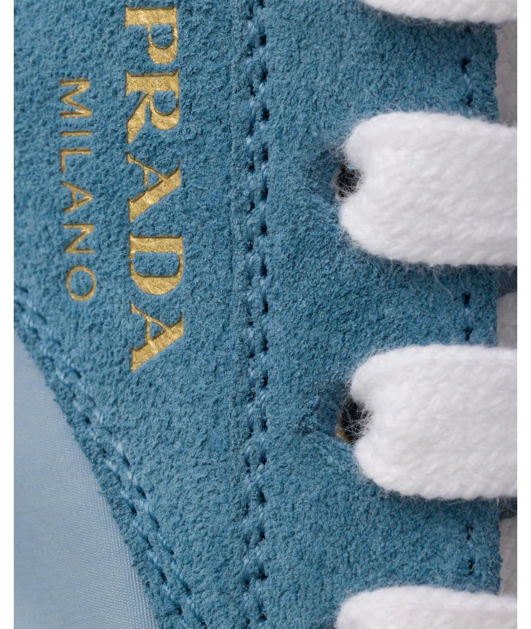 PRADA Голубые кроссовки, фото 5