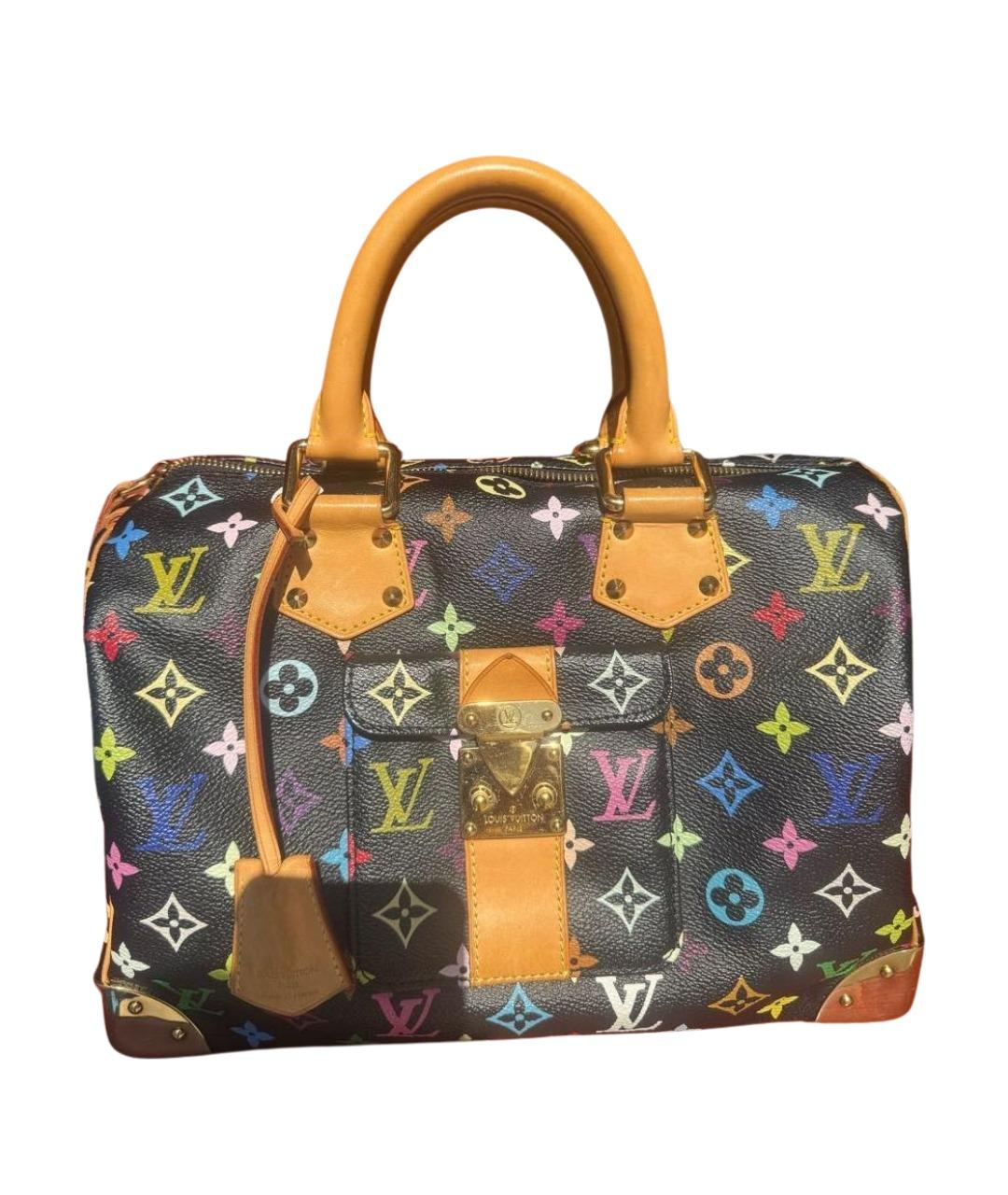 LOUIS VUITTON Черная сумка с короткими ручками, фото 1