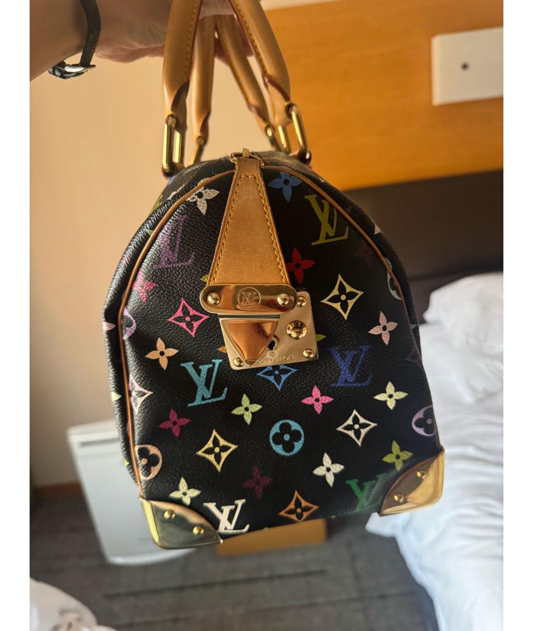 LOUIS VUITTON Черная сумка с короткими ручками, фото 3