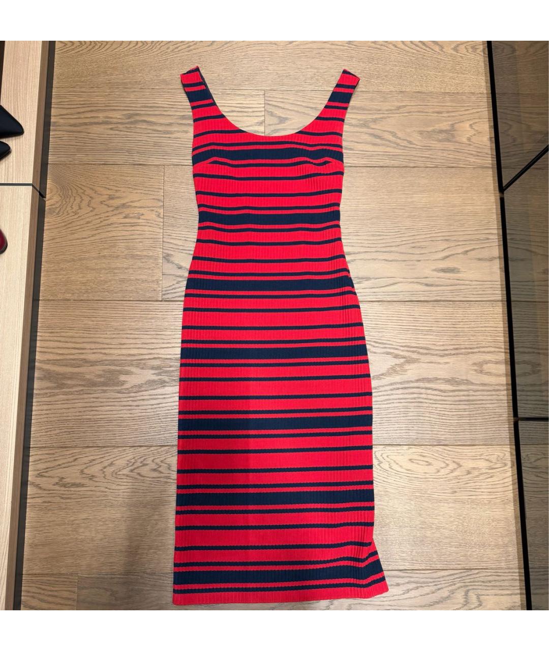 PRADA Красное полиэстеровое повседневное платье, фото 7