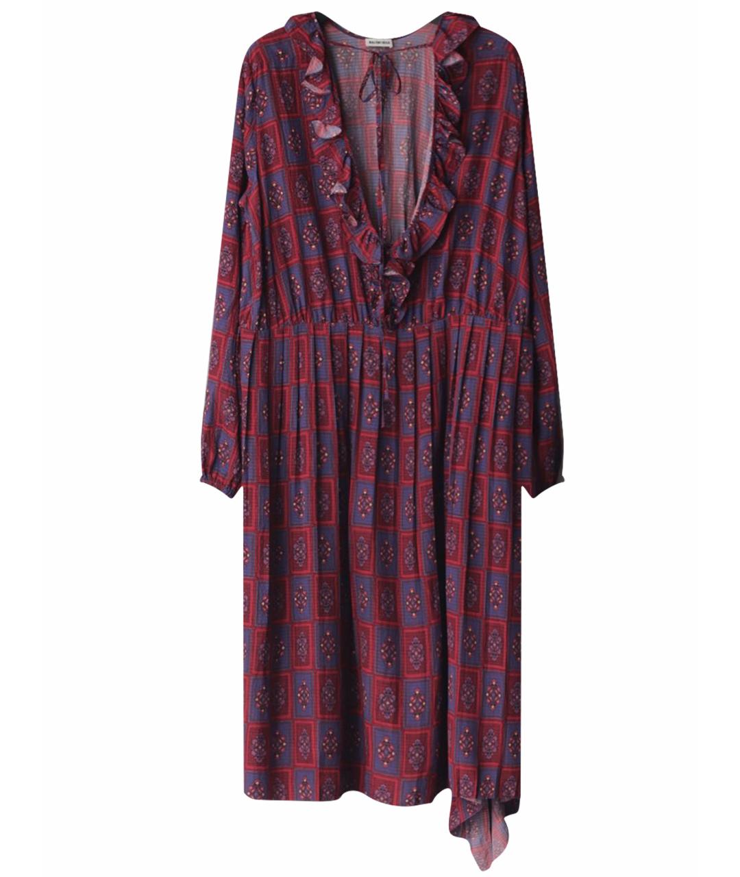 BALENCIAGA Мульти шелковое повседневное платье, фото 1