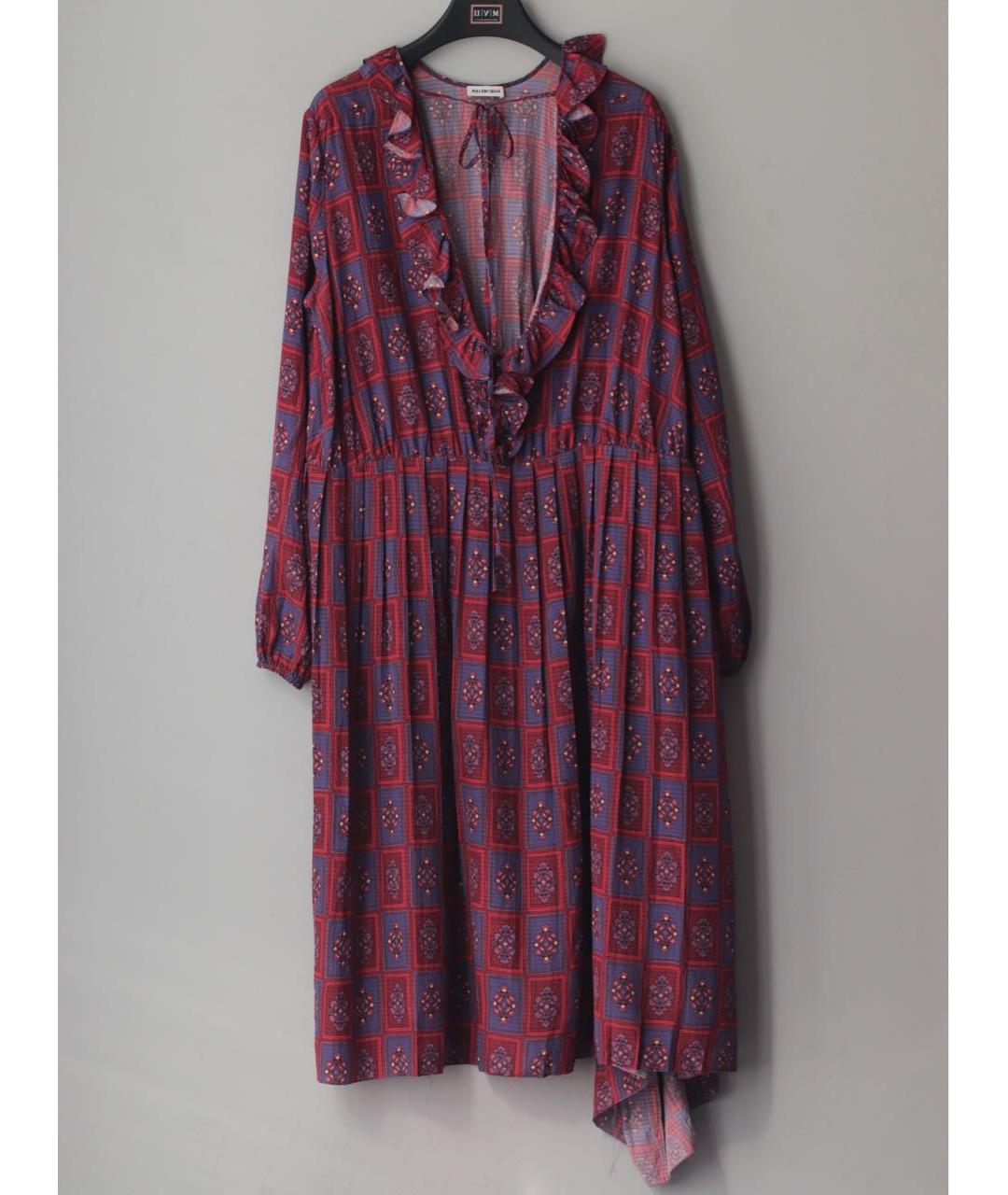 BALENCIAGA Мульти шелковое повседневное платье, фото 2