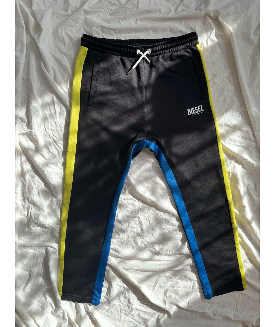 DIESEL Черные полиэстеровые спортивные брюки и шорты, фото 8