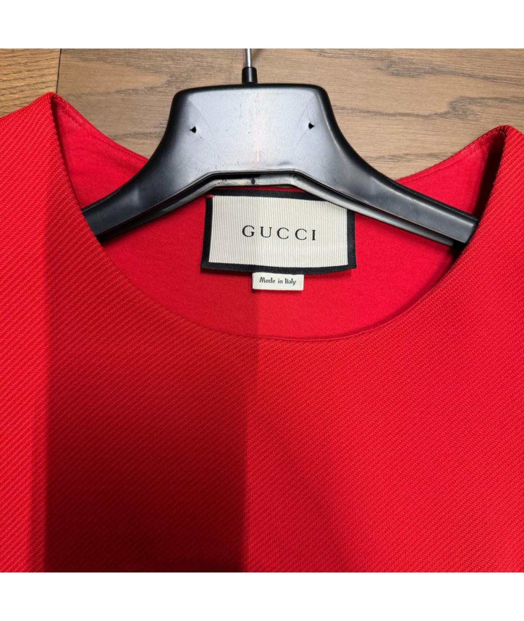 GUCCI Красное полиамидовое коктейльное платье, фото 4