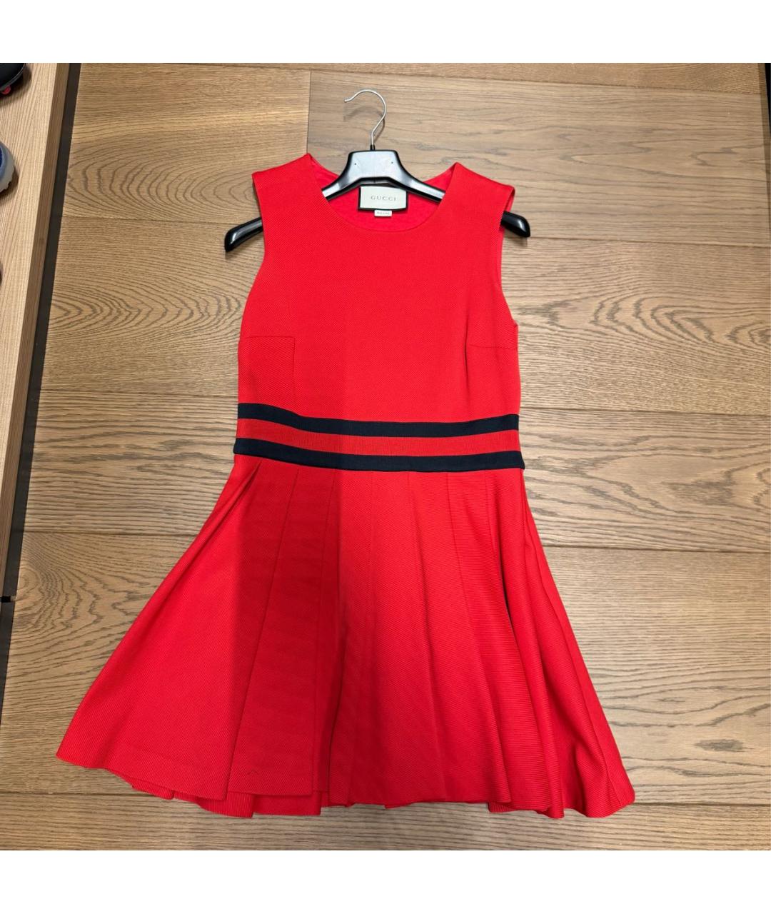 GUCCI Красное полиамидовое коктейльное платье, фото 5