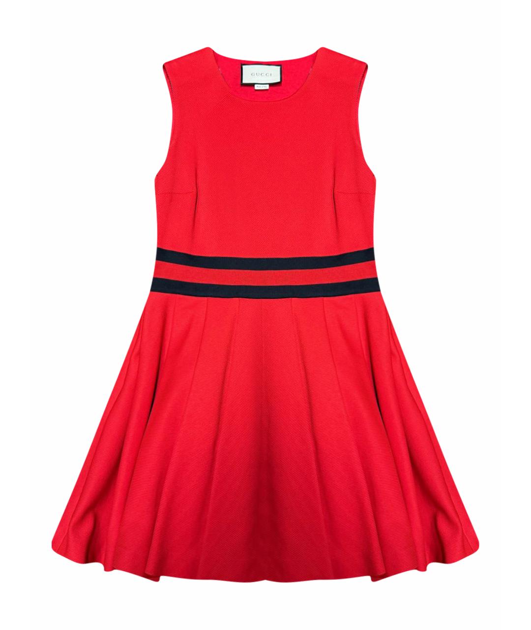 GUCCI Красное полиамидовое коктейльное платье, фото 1