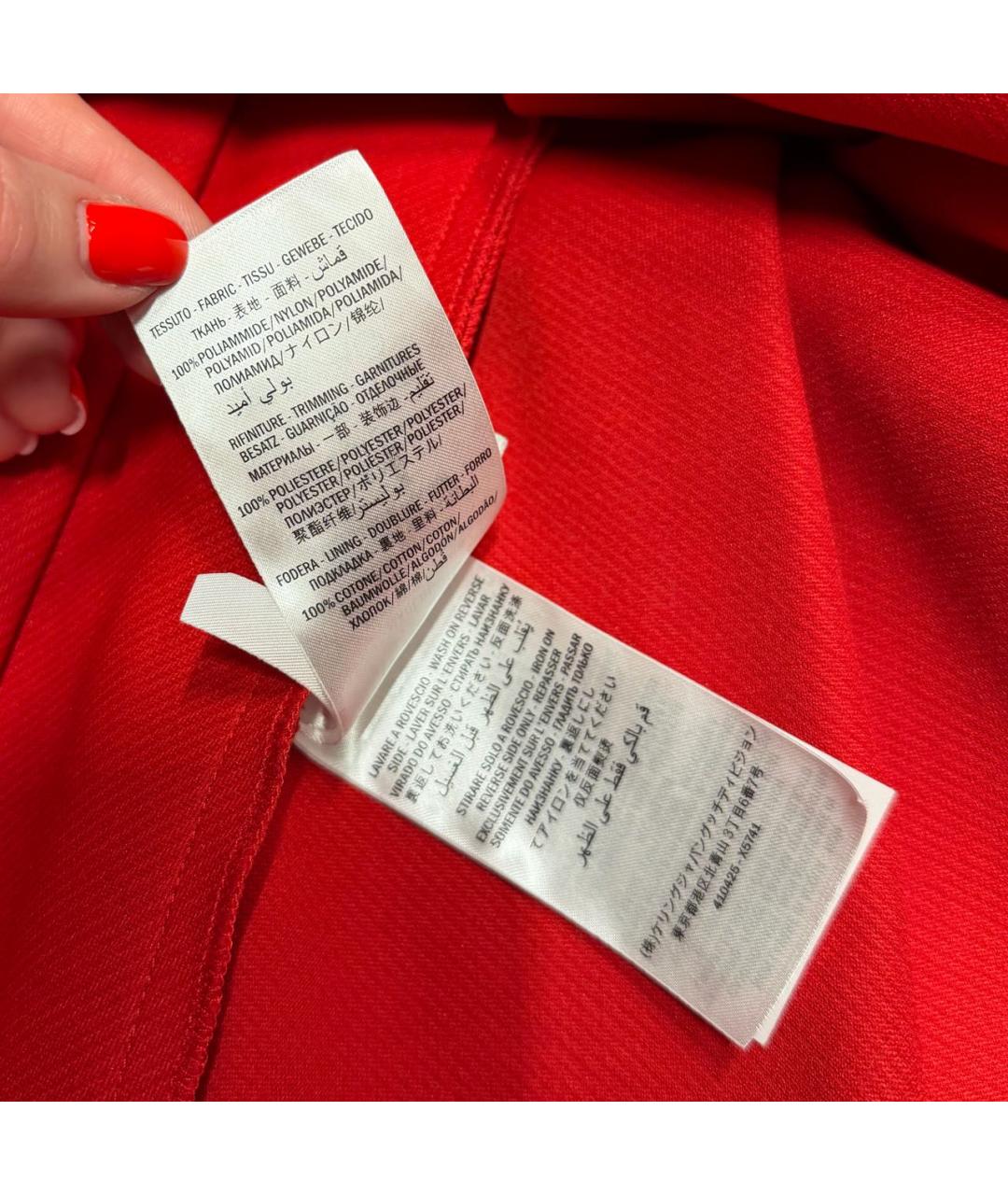 GUCCI Красное полиамидовое коктейльное платье, фото 3