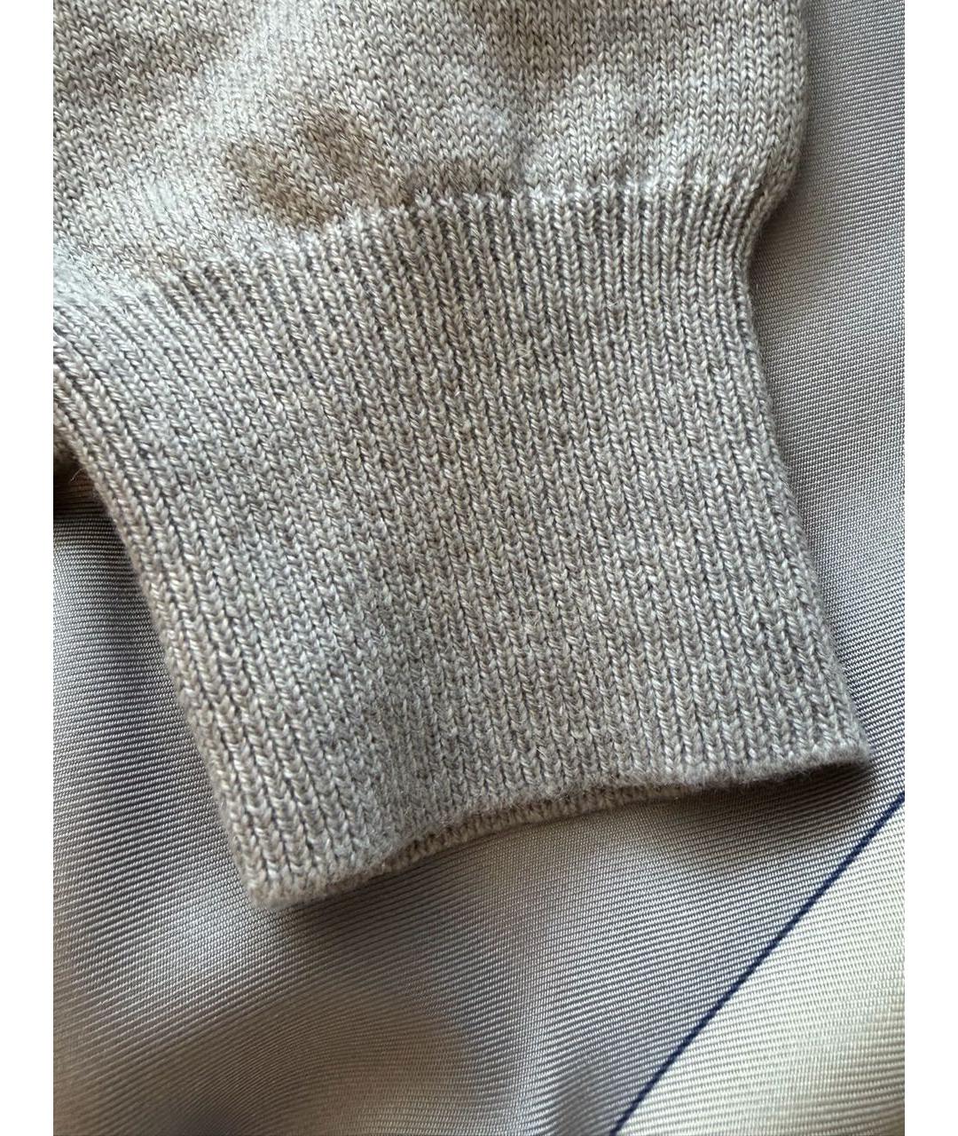 HERMES Серый шелковый джемпер / свитер, фото 8