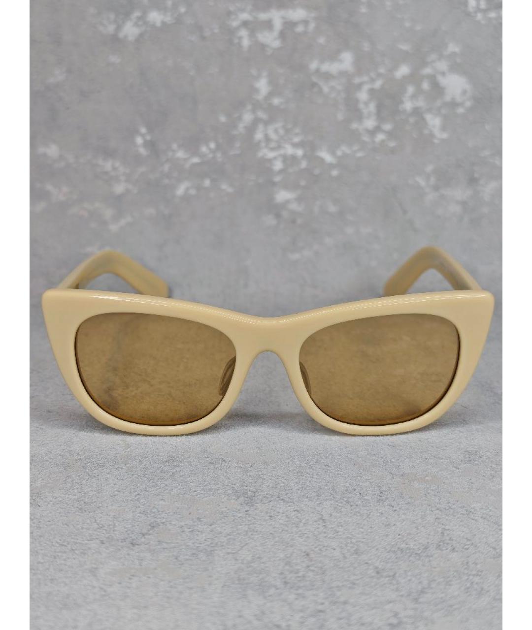 CHANEL Бежевые солнцезащитные очки, фото 5