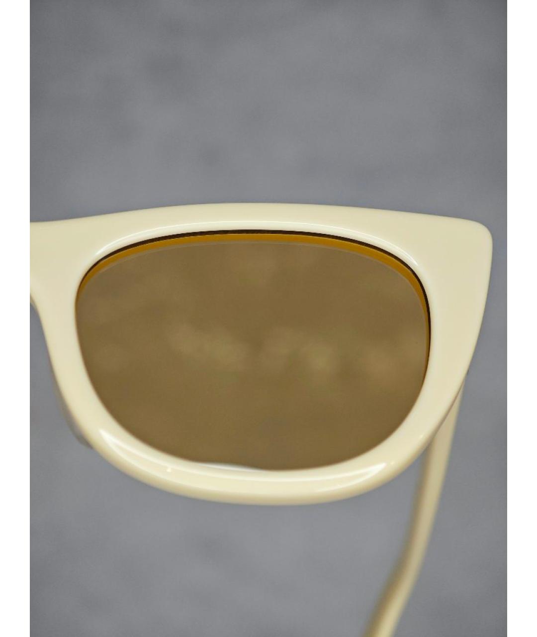 CHANEL Бежевые солнцезащитные очки, фото 3