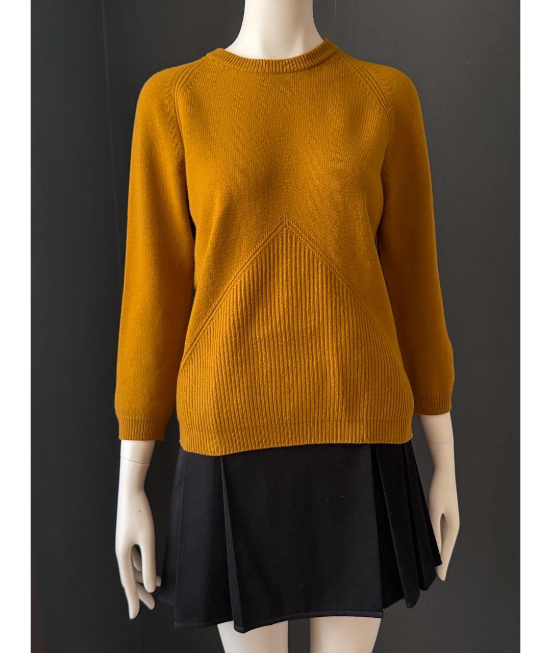 HERMES Горчичный джемпер / свитер, фото 2