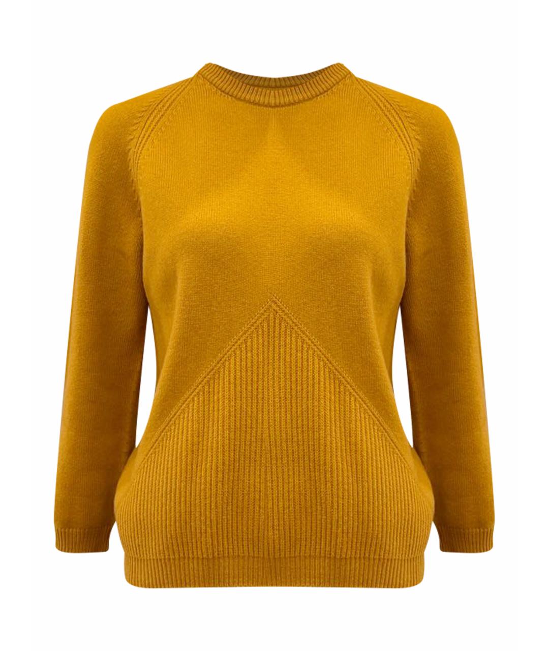 HERMES Горчичный джемпер / свитер, фото 1