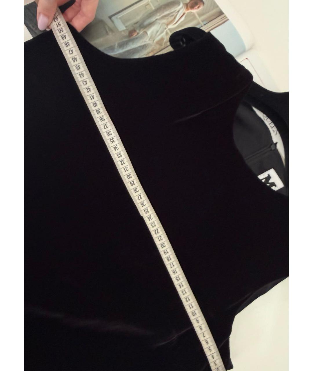 M MISSONI Черное хлопковое коктейльное платье, фото 5