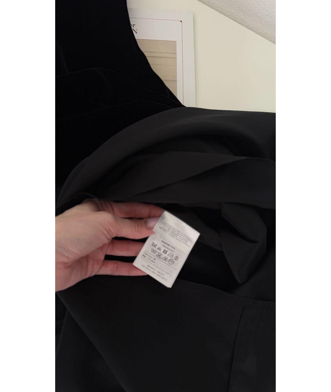 M MISSONI Черное хлопковое коктейльное платье, фото 3