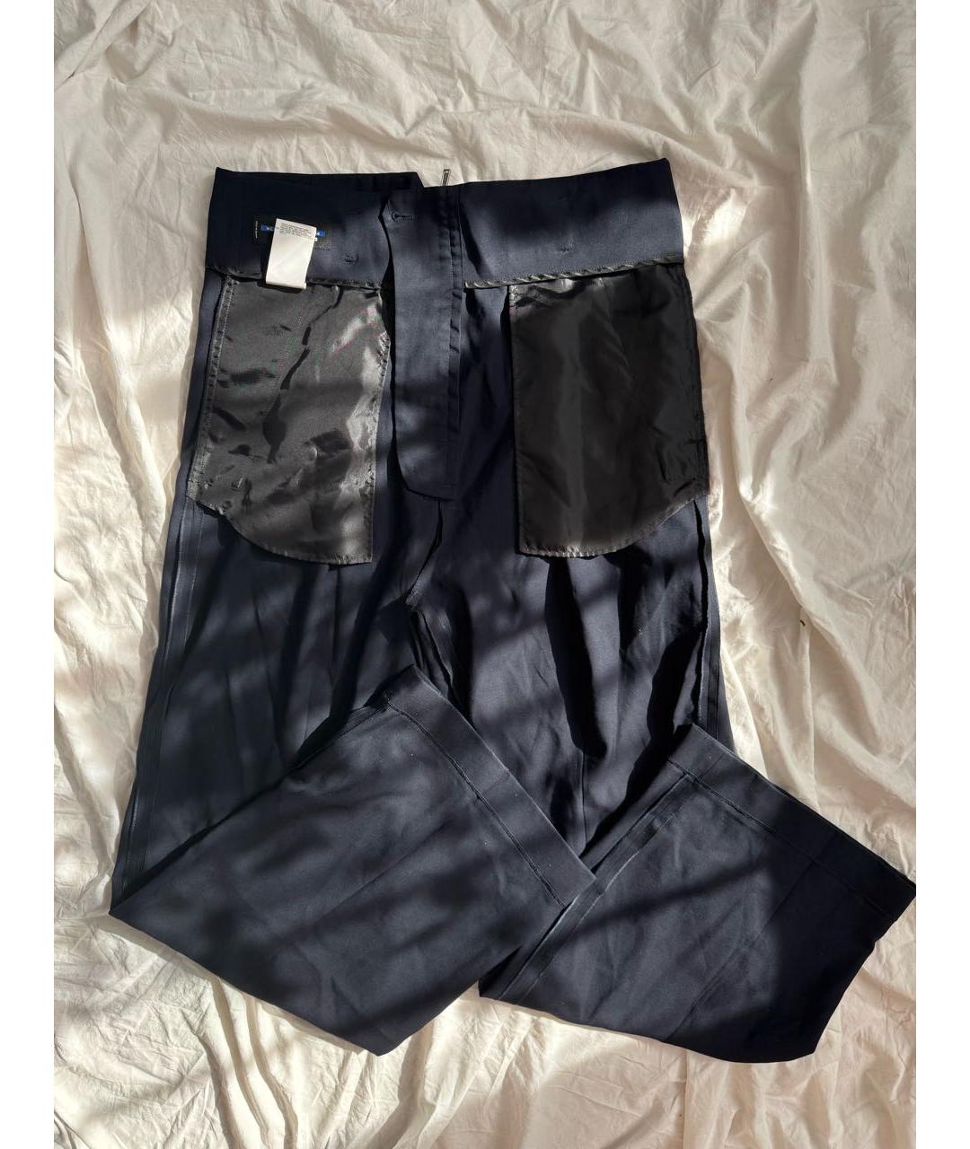 DSQUARED2 Темно-синие хлопковые повседневные брюки, фото 3