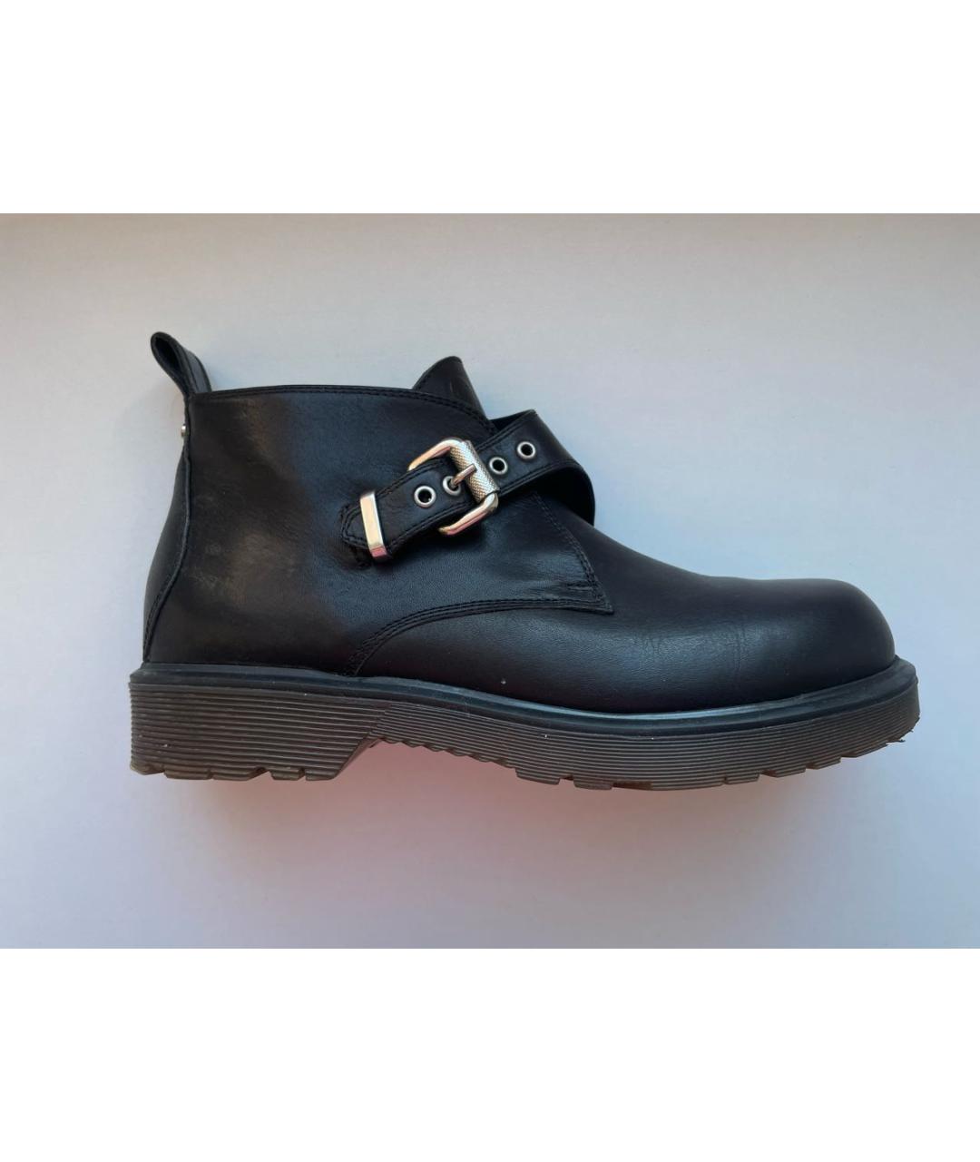 ALEXANDER MCQUEEN Черные кожаные ботинки, фото 8