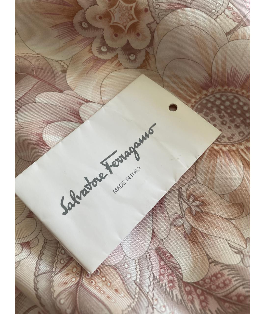 FERRAGAMO Розовый шелковый кардиган, фото 3