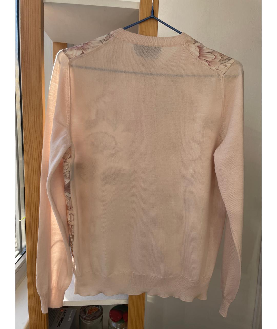 FERRAGAMO Розовый шелковый кардиган, фото 2