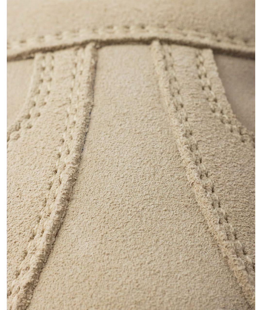 PRADA Бежевые замшевые кроссовки, фото 5