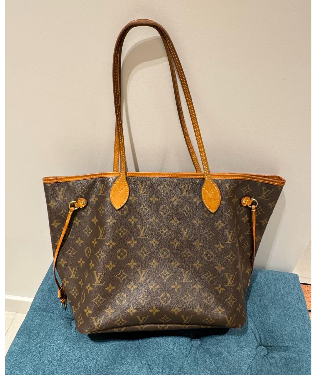 LOUIS VUITTON Коричневая сумка тоут, фото 6