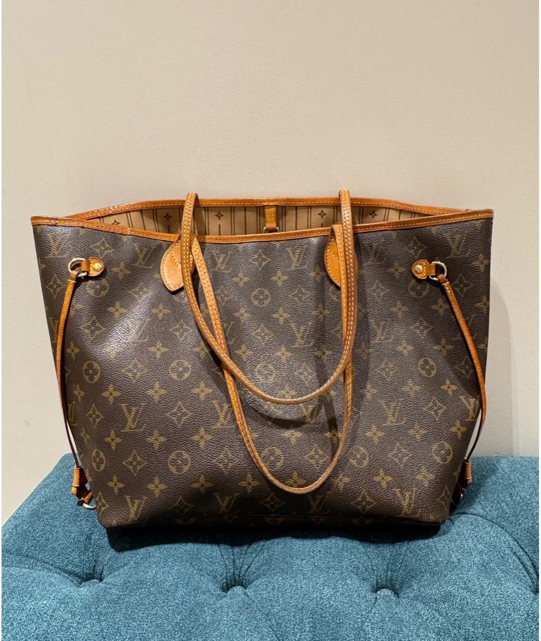 LOUIS VUITTON Коричневая сумка тоут, фото 2
