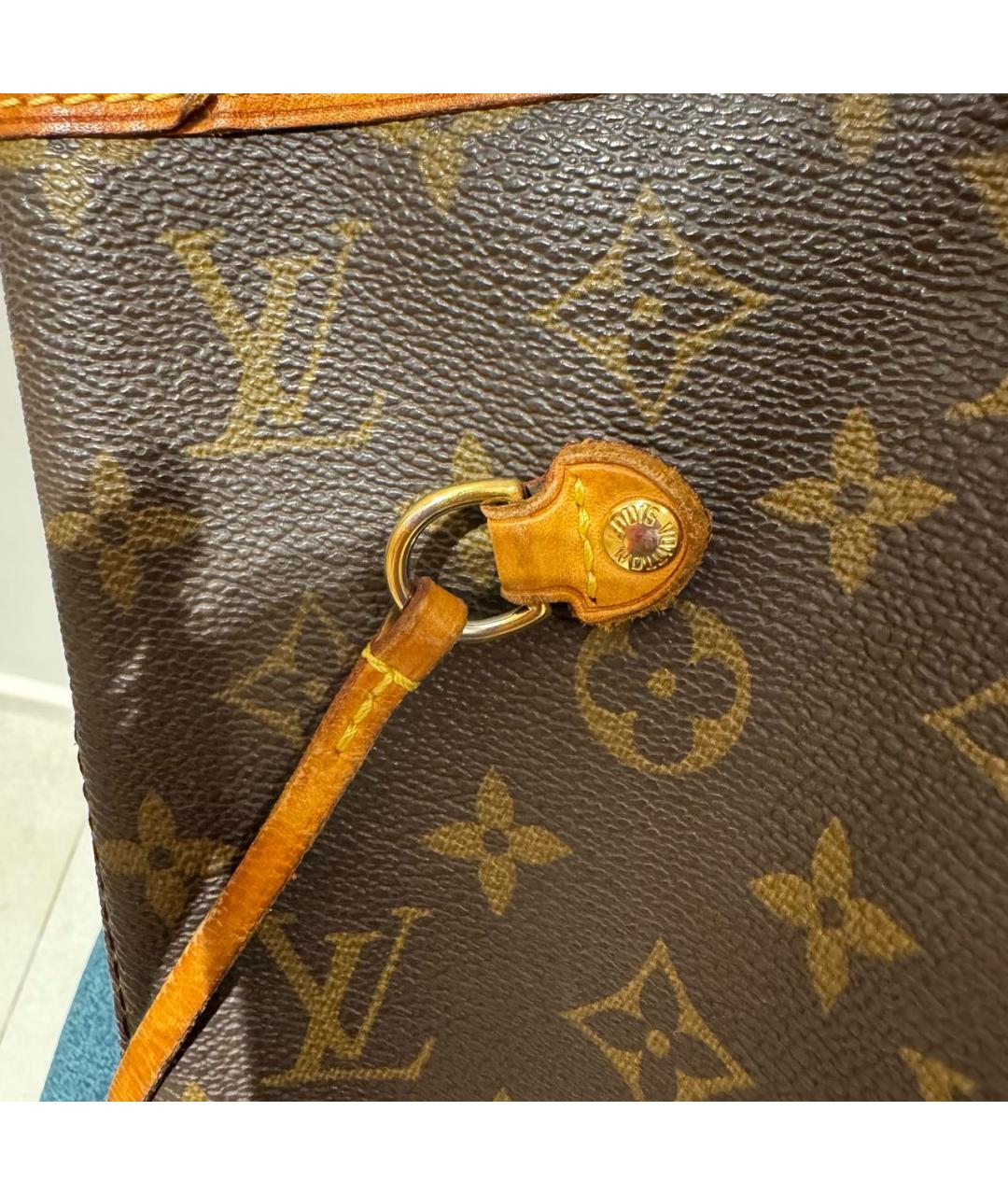 LOUIS VUITTON Коричневая сумка тоут, фото 5