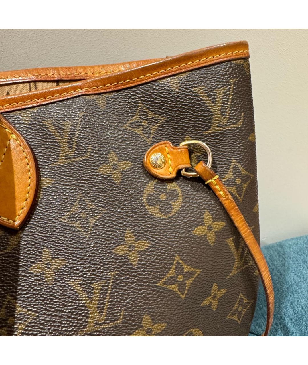 LOUIS VUITTON Коричневая сумка тоут, фото 3