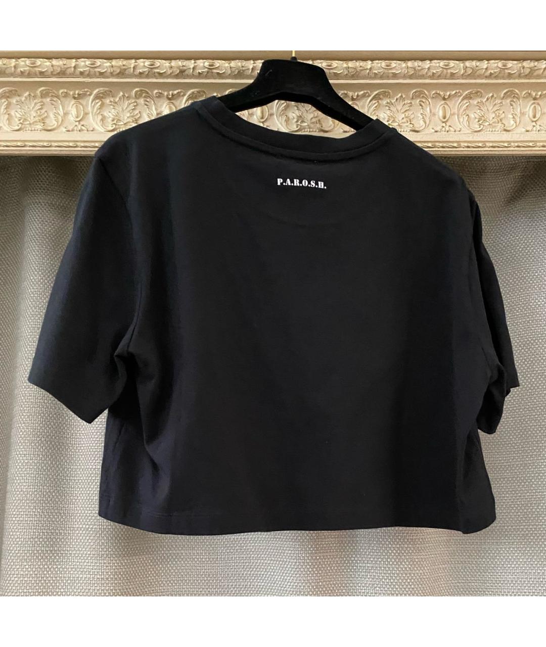 P.A.R.O.S.H. Черная хлопковая футболка, фото 7