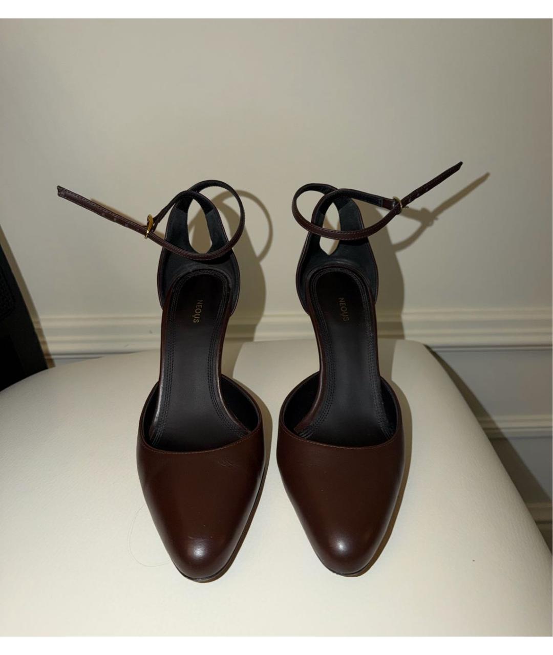 NEOUS Коричневые кожаные туфли, фото 3