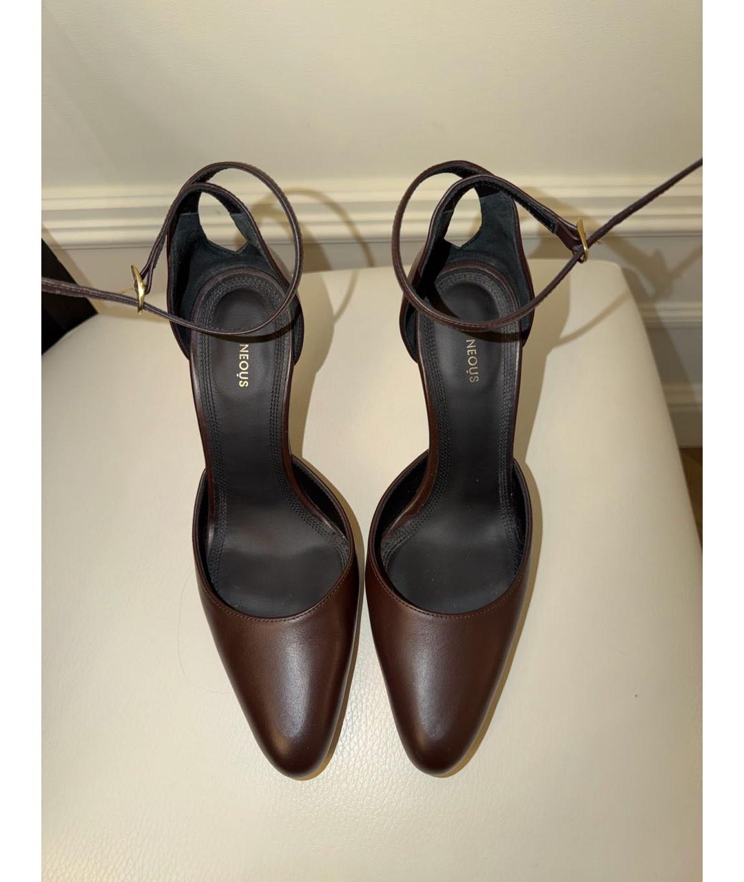 NEOUS Коричневые кожаные туфли, фото 2