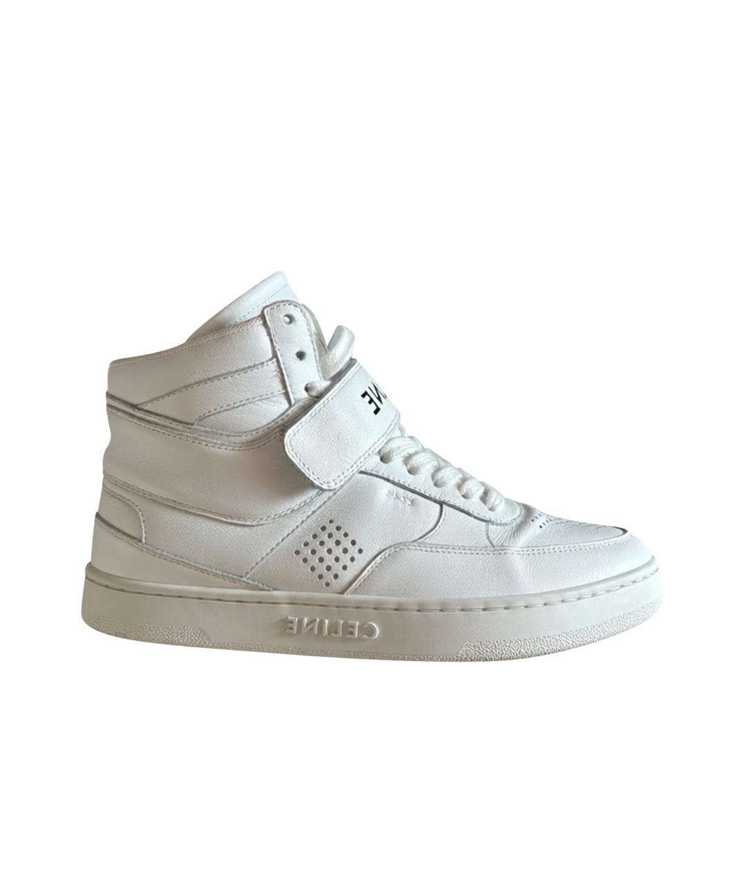 CELINE Белые кожаные кеды, фото 1