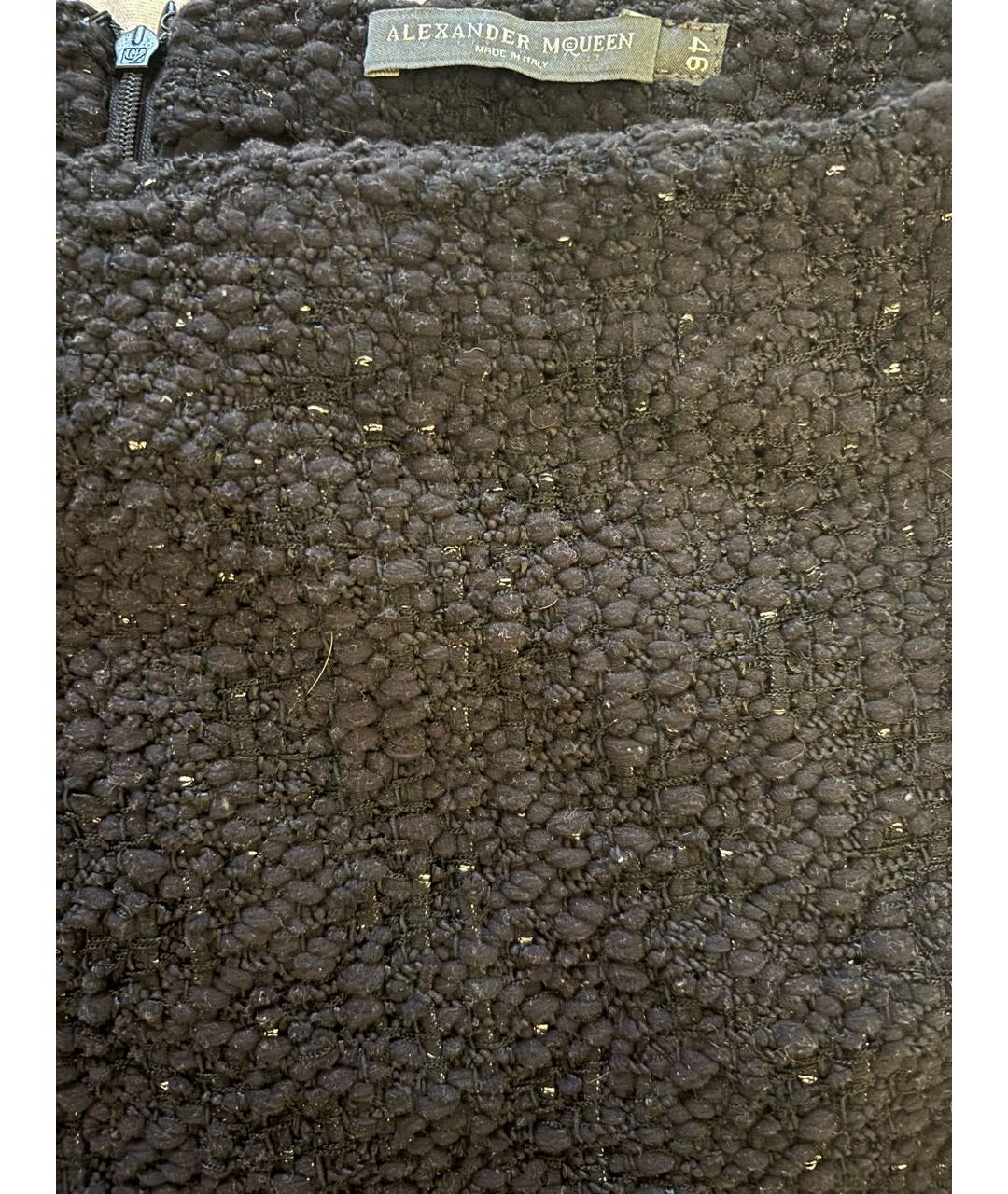 ALEXANDER MCQUEEN Черная юбка миди, фото 3