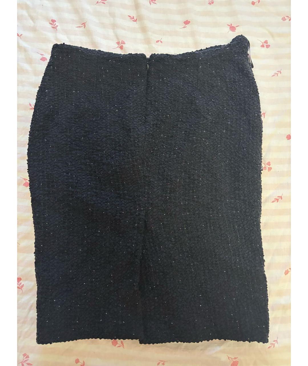 ALEXANDER MCQUEEN Черная юбка миди, фото 2