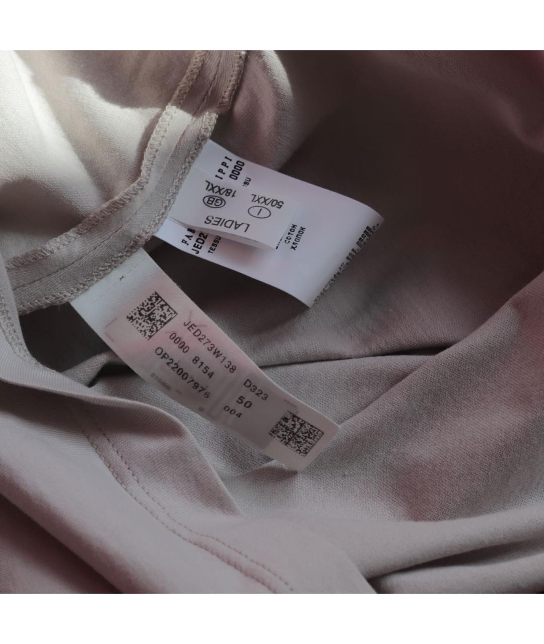 FABIANA FILIPPI Бежевая хлопковая футболка, фото 6