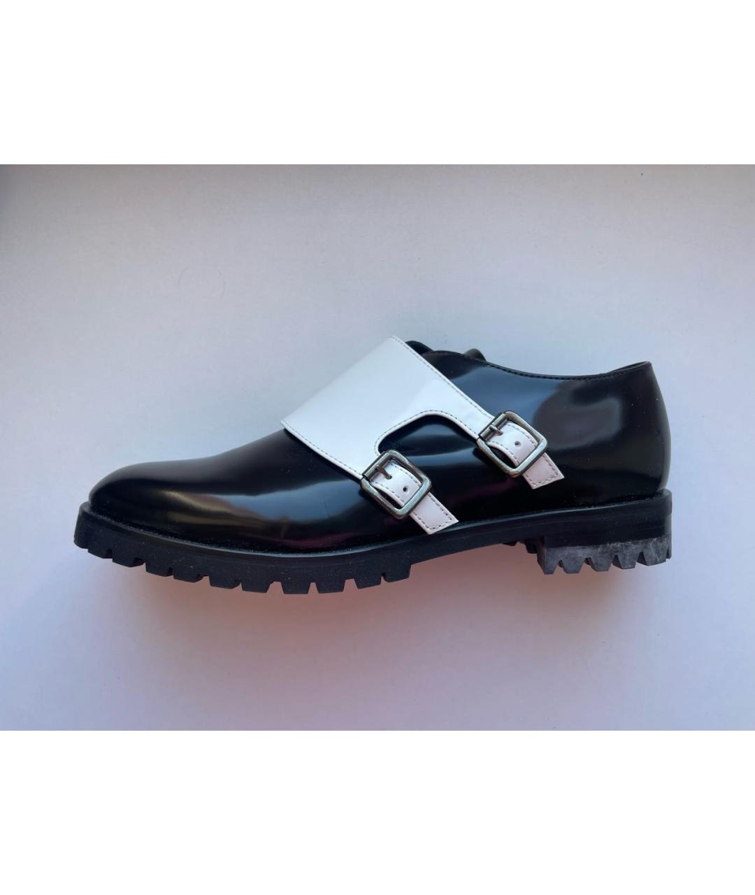 KARL LAGERFELD Черные брогги и оксфорды из лакированной кожи, фото 9