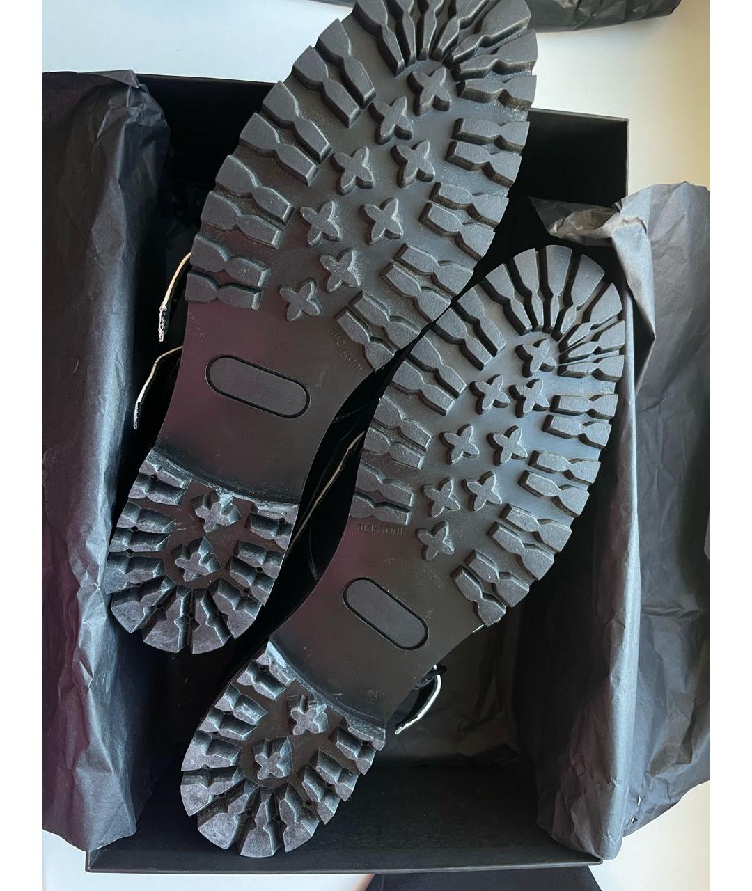 KARL LAGERFELD Черные брогги и оксфорды из лакированной кожи, фото 5