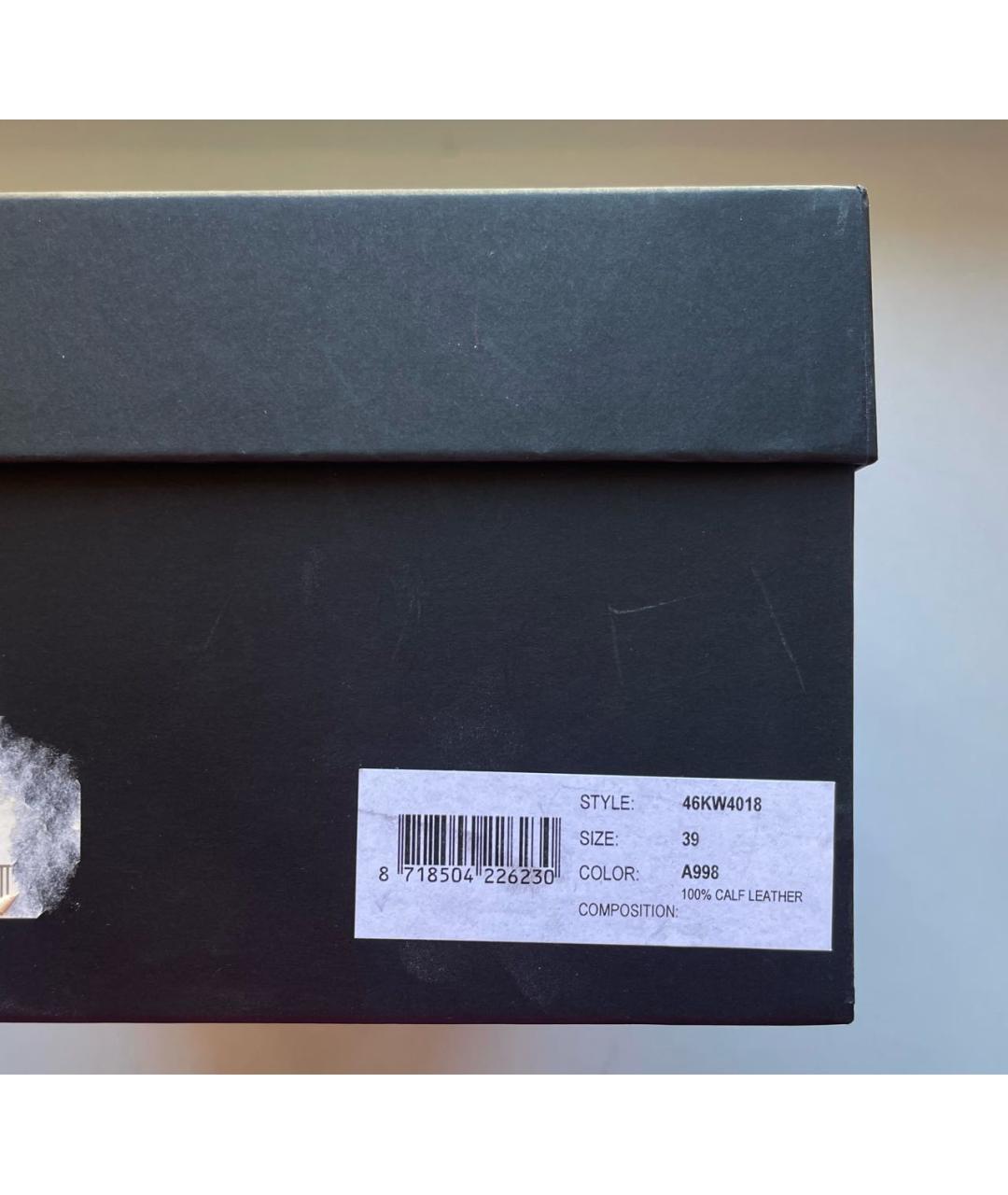 KARL LAGERFELD Черные брогги и оксфорды из лакированной кожи, фото 8