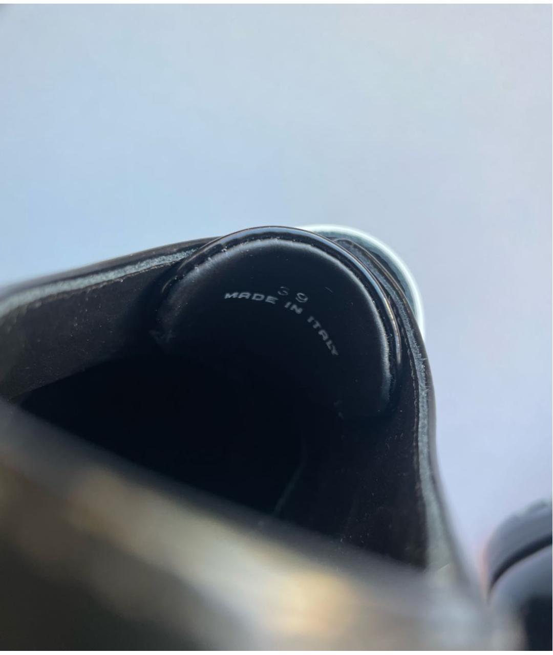 KARL LAGERFELD Черные брогги и оксфорды из лакированной кожи, фото 4