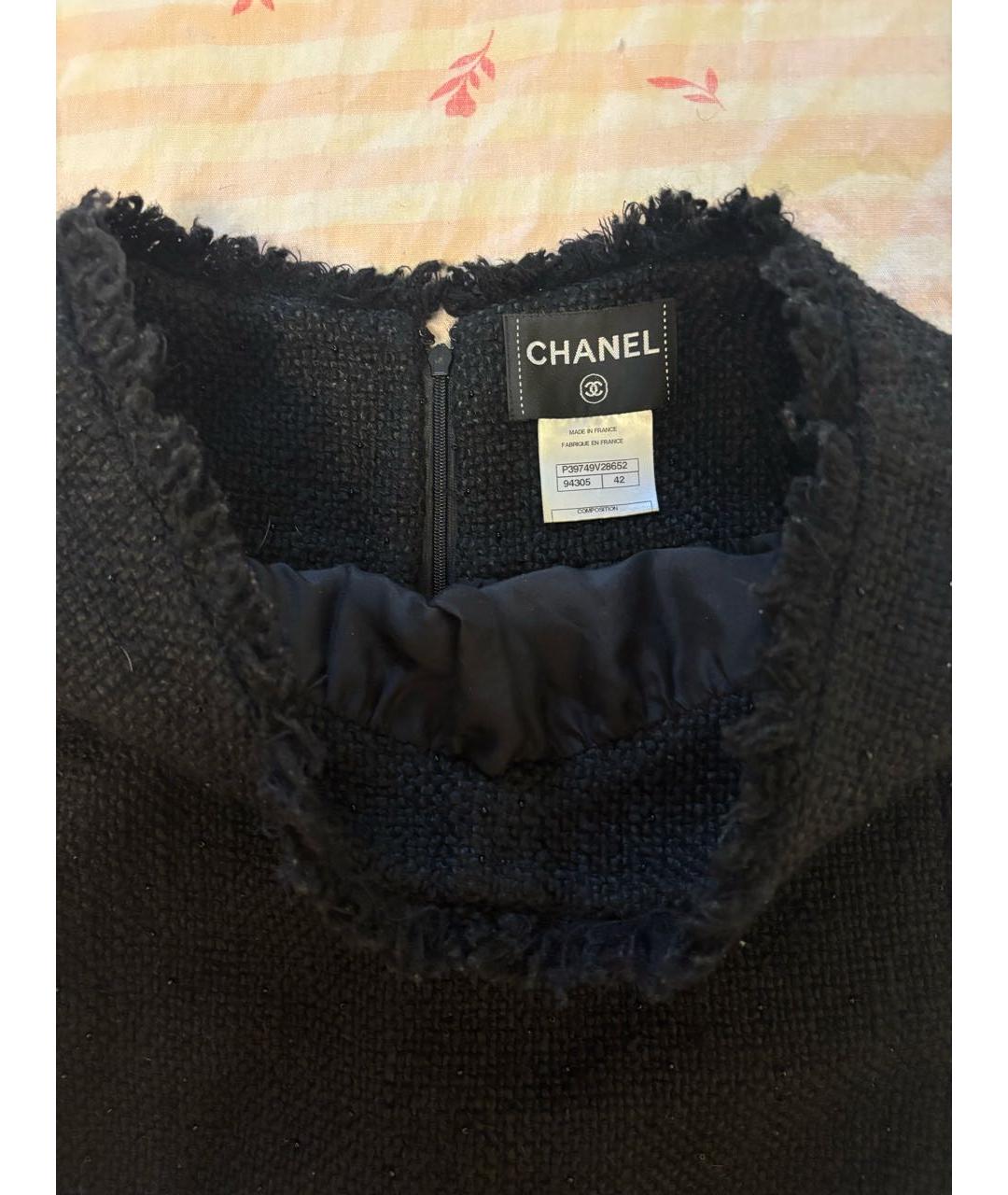 CHANEL Черная юбка миди, фото 3