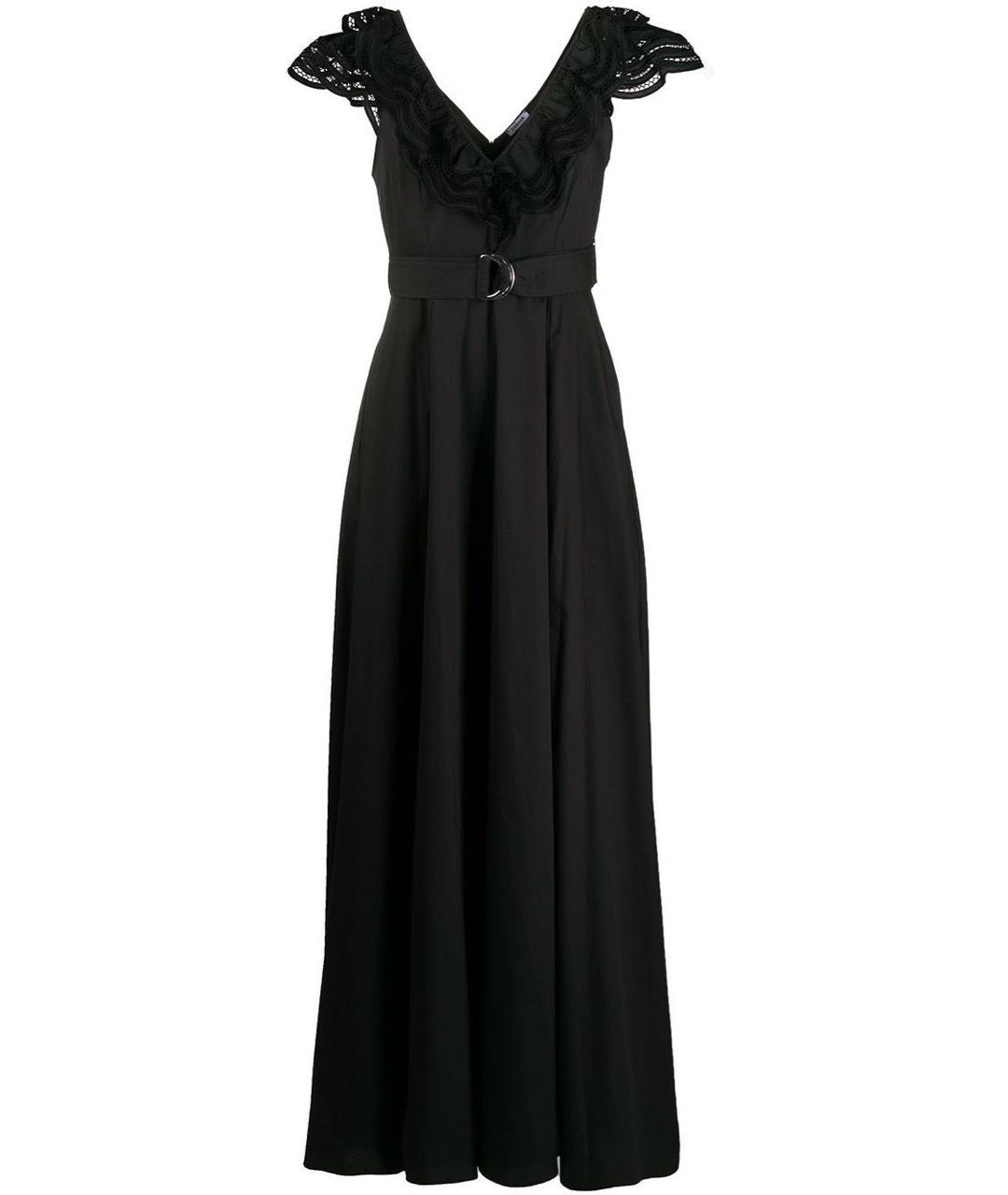 P.A.R.O.S.H. Черное хлопковое коктейльное платье, фото 9