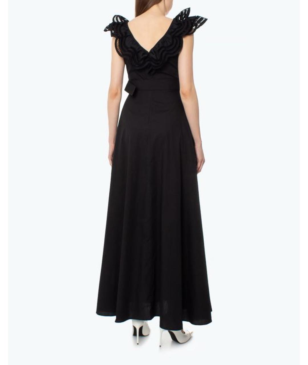 P.A.R.O.S.H. Черное хлопковое коктейльное платье, фото 3