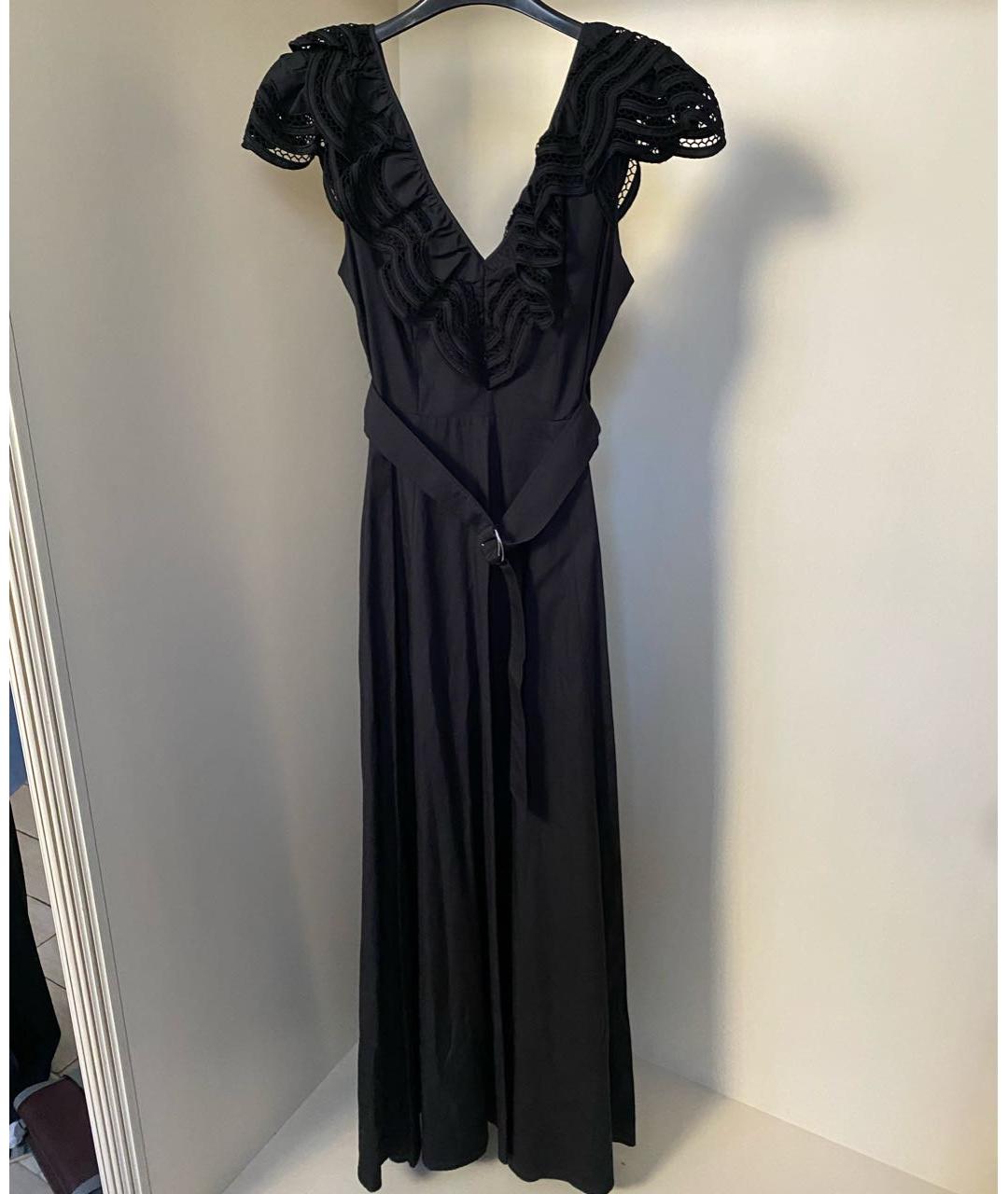 P.A.R.O.S.H. Черное хлопковое коктейльное платье, фото 6