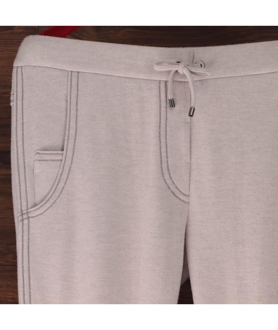 BRUNELLO CUCINELLI Кашемировые прямые брюки, фото 4