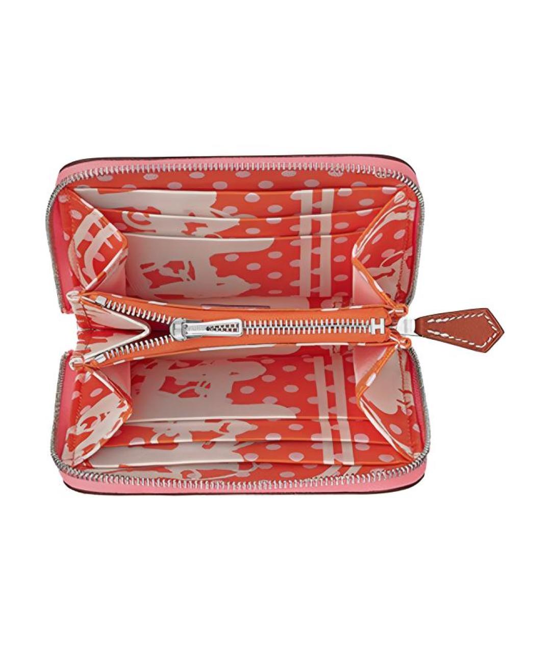 HERMES Розовый кошелек, фото 2