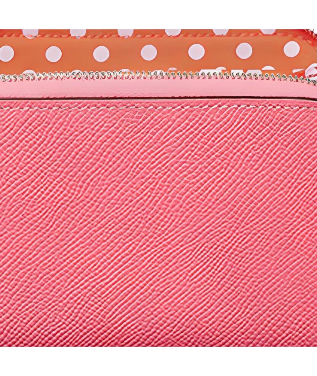 HERMES Розовый кошелек, фото 3