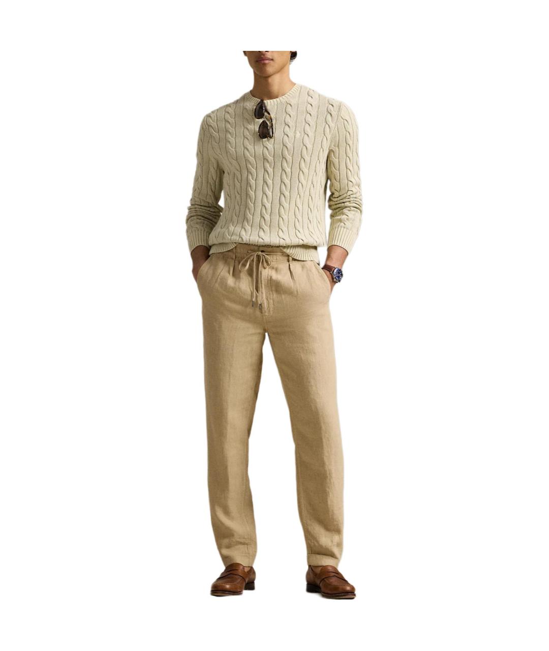 POLO RALPH LAUREN Бежевый джемпер / свитер, фото 2