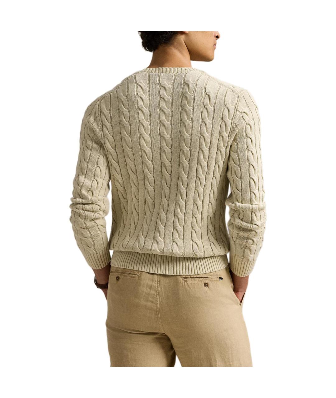 POLO RALPH LAUREN Бежевый джемпер / свитер, фото 4