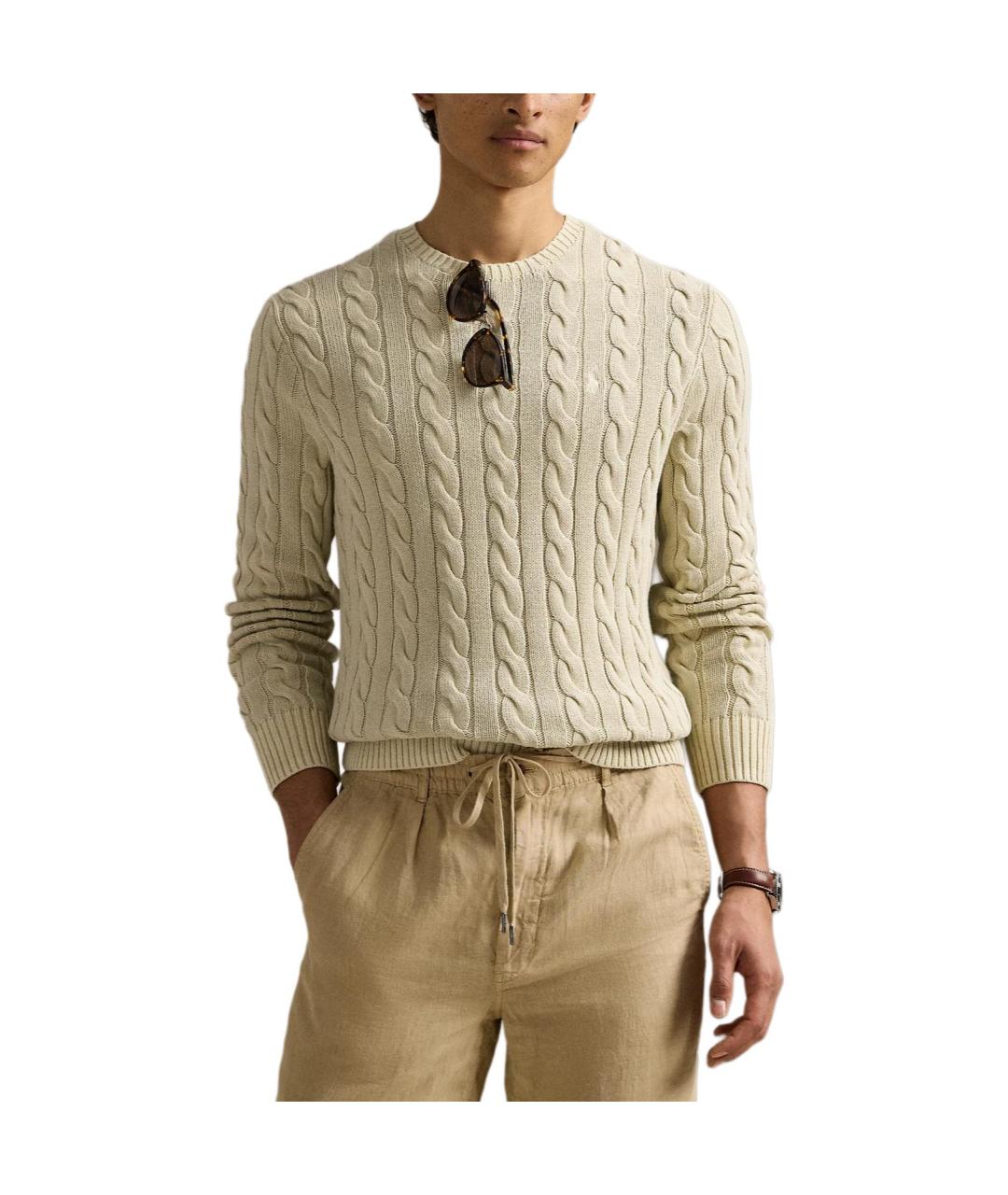 POLO RALPH LAUREN Бежевый джемпер / свитер, фото 3